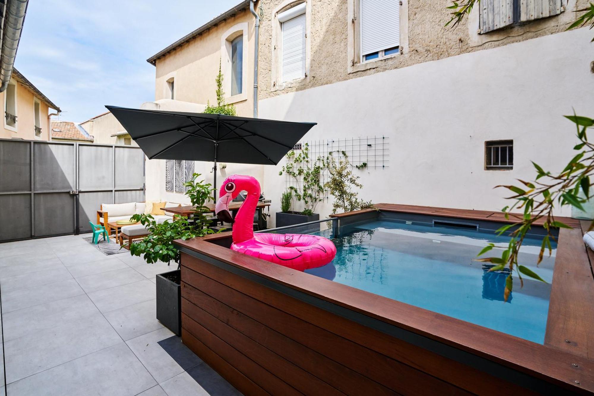Maison De Ville Moderne Climatisee Avec Piscine Morieres-les-Avignon Eksteriør bilde