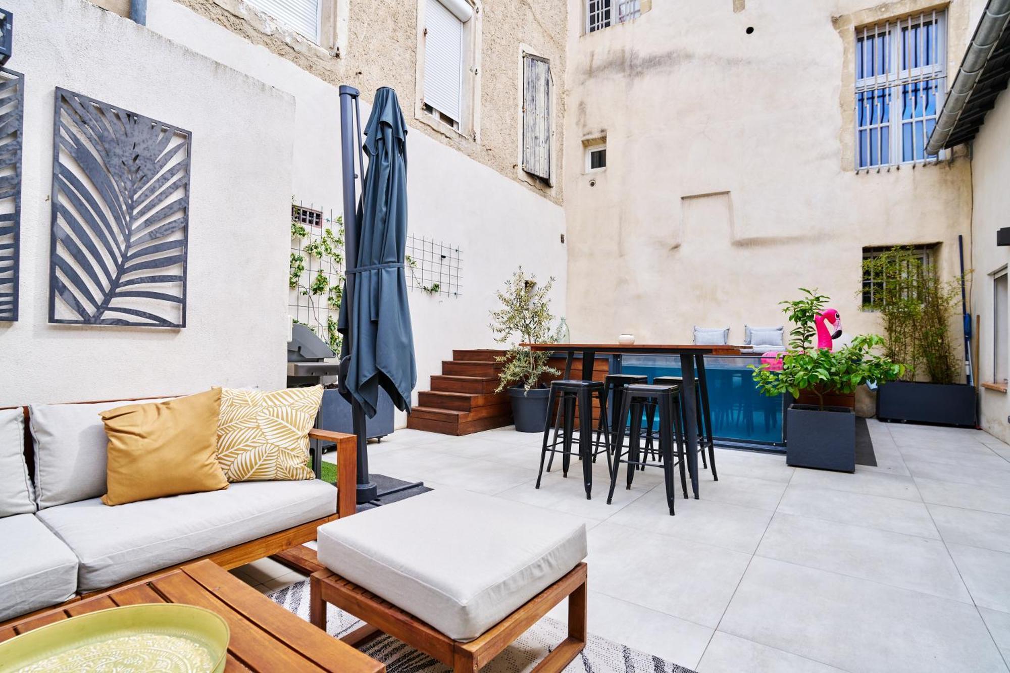 Maison De Ville Moderne Climatisee Avec Piscine Morieres-les-Avignon Eksteriør bilde